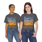 Christian Sunset T-Shirt – "His Enduring Love Provides" Inspirational Gospel Tee - 314 Originals
