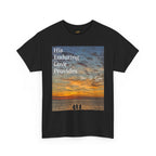 Christian Sunset T-Shirt – "His Enduring Love Provides" Inspirational Gospel Tee - 314 Originals