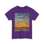 Christian Sunset T-Shirt – "His Enduring Love Provides" Inspirational Gospel Tee - 314 Originals