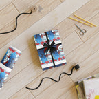 Christmas Snowman Wrapping Paper Roll — Holiday Gift Wrap with 'Merry Christmas' Design - 314 Originals