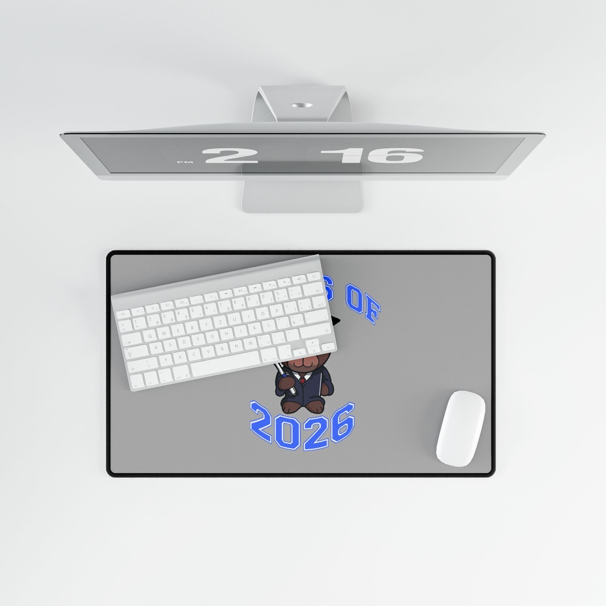 Class of 2026 Graduation Desk Mat — Cute Bear Grad Mousepad for Students - 314 Originals