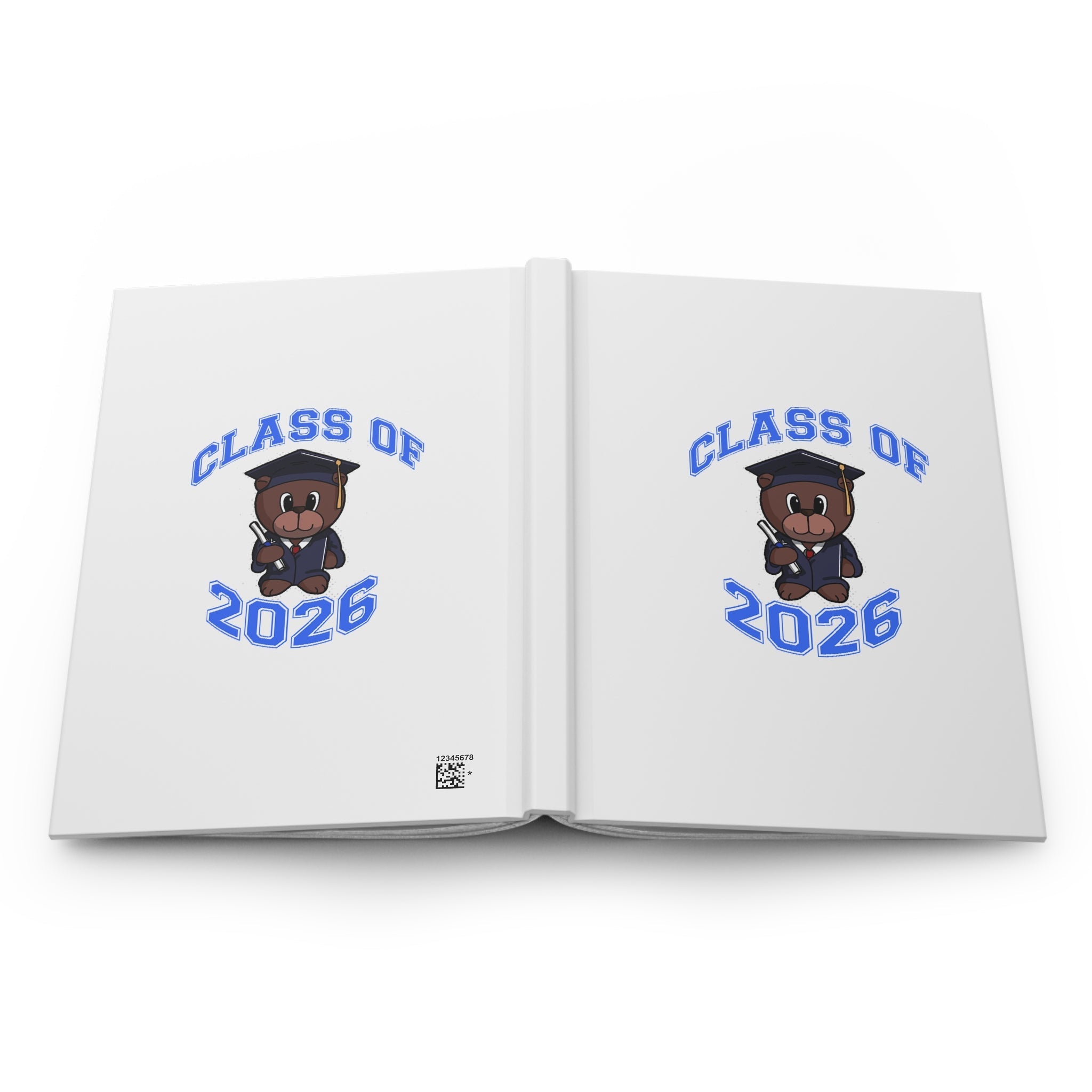 Class of 2026 Graduation Hardcover Journal — Cute Teddy Grad Notebook - 314 Originals
