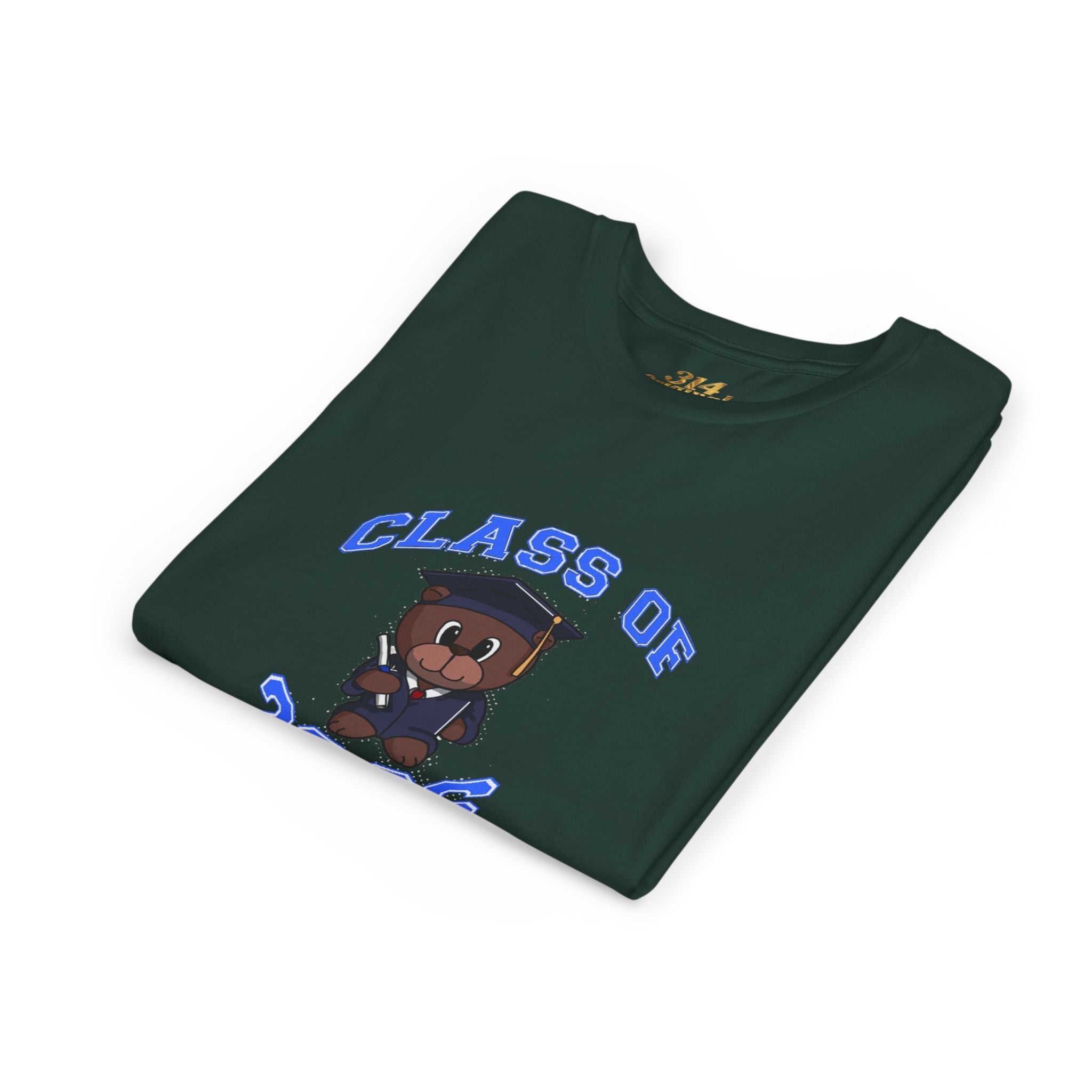 Class of 2026 Kids Graduation T-Shirt — Cute Graduate Bear Youth Tee - 314 Originals