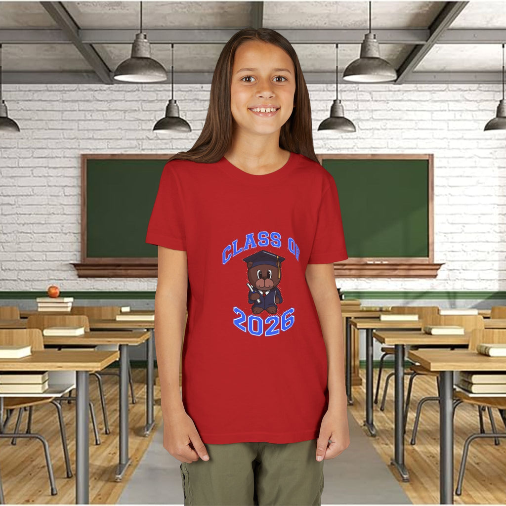 Class of 2026 Kids Graduation T-Shirt — Cute Graduate Bear Youth Tee - 314 Originals