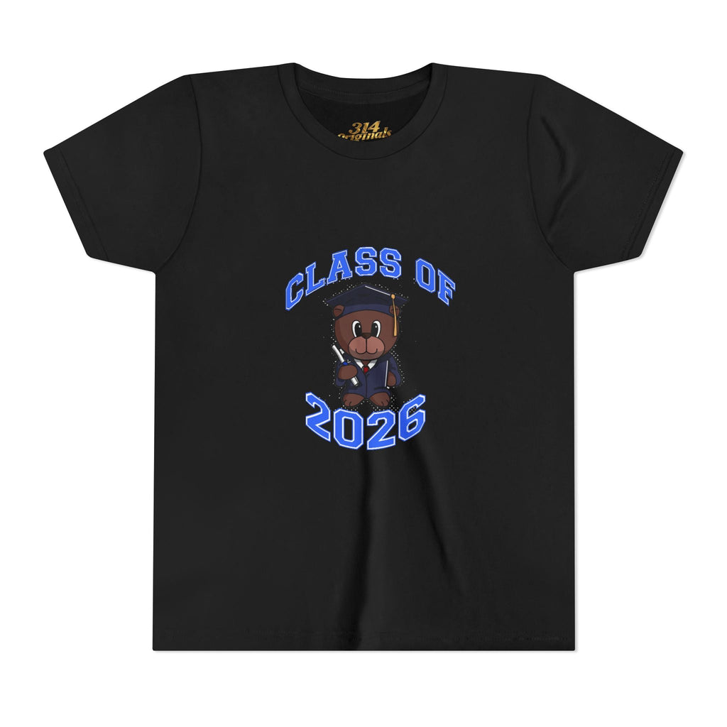Class of 2026 Kids Graduation T-Shirt — Cute Graduate Bear Youth Tee - 314 Originals