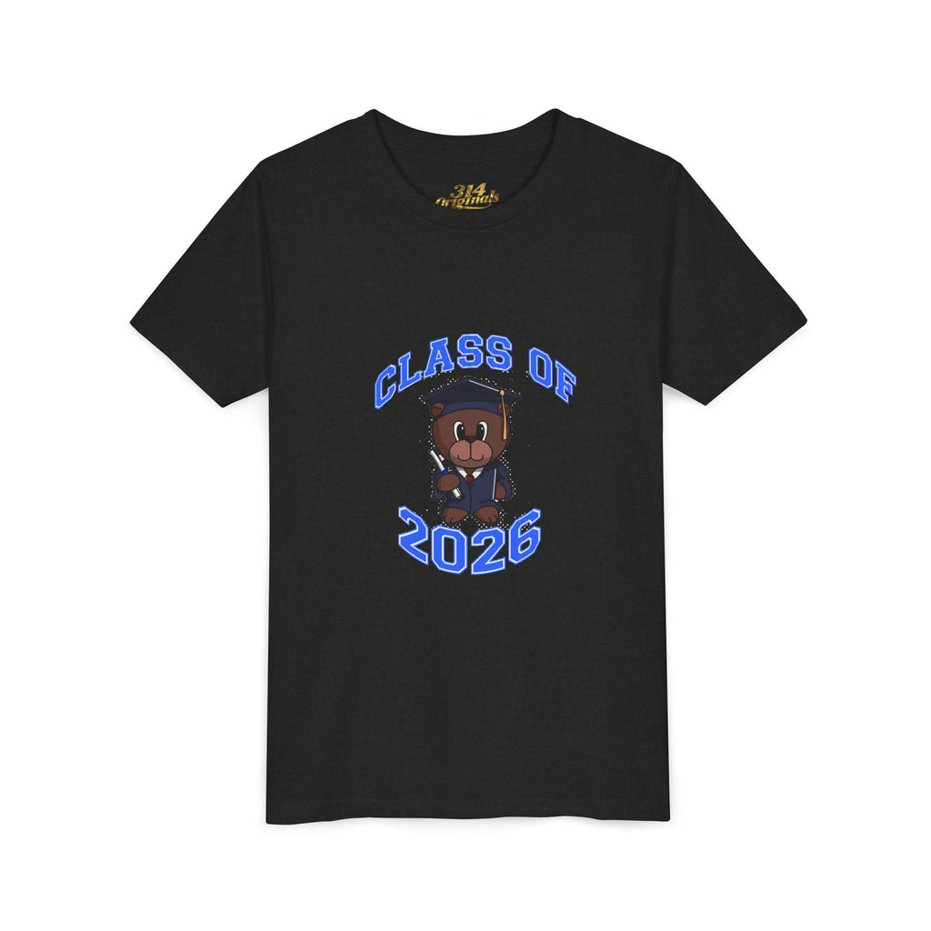 Class of 2026 Kids Graduation T-Shirt — Cute Graduate Bear Youth Tee - 314 Originals
