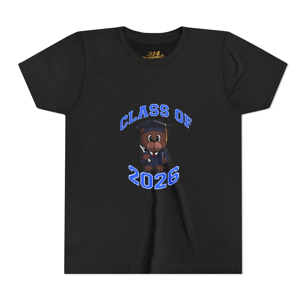 Class of 2026 Kids Graduation T-Shirt — Cute Graduate Bear Youth Tee - 314 Originals