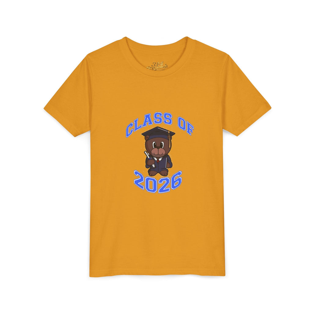 Class of 2026 Kids Graduation T-Shirt — Cute Graduate Bear Youth Tee - 314 Originals