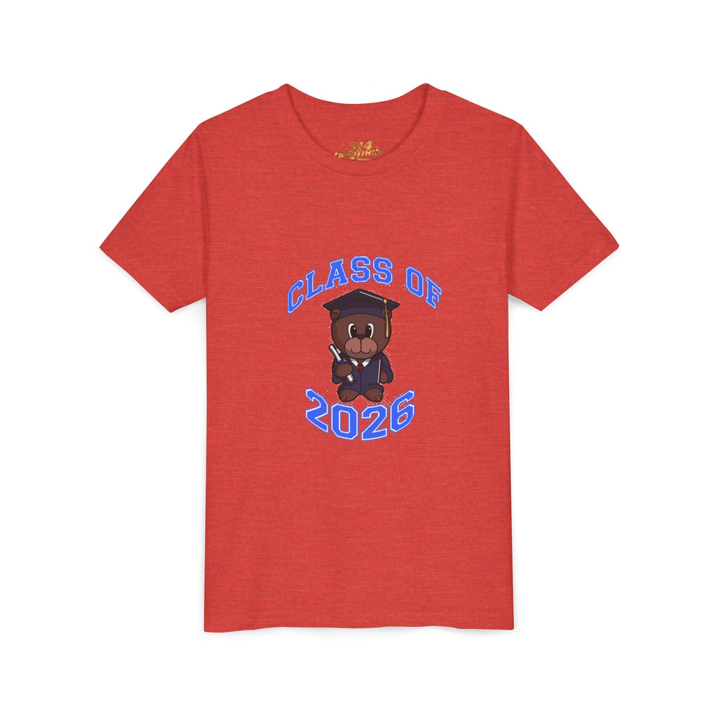 Class of 2026 Kids Graduation T-Shirt — Cute Graduate Bear Youth Tee - 314 Originals