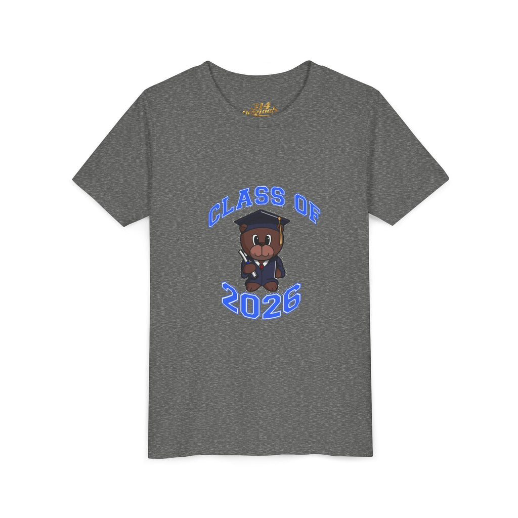 Class of 2026 Kids Graduation T-Shirt — Cute Graduate Bear Youth Tee - 314 Originals