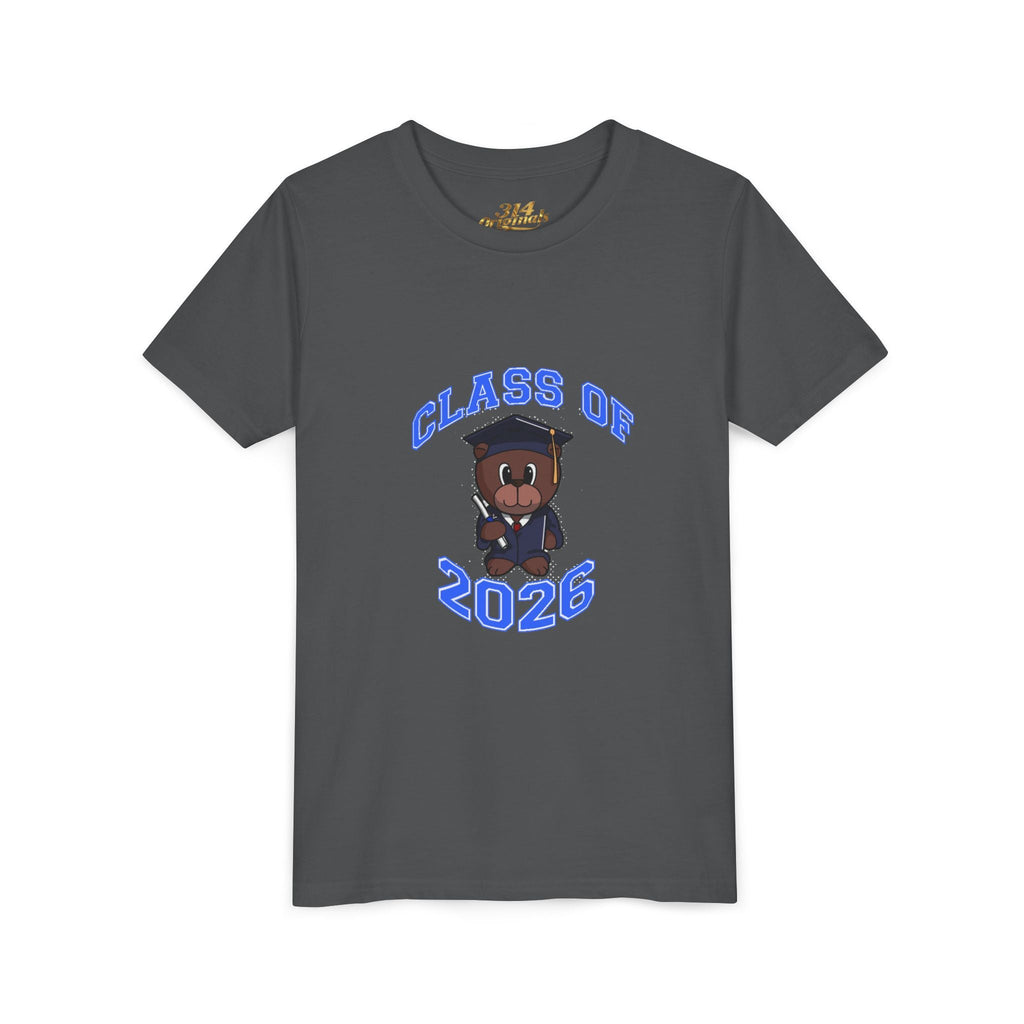 Class of 2026 Kids Graduation T-Shirt — Cute Graduate Bear Youth Tee - 314 Originals