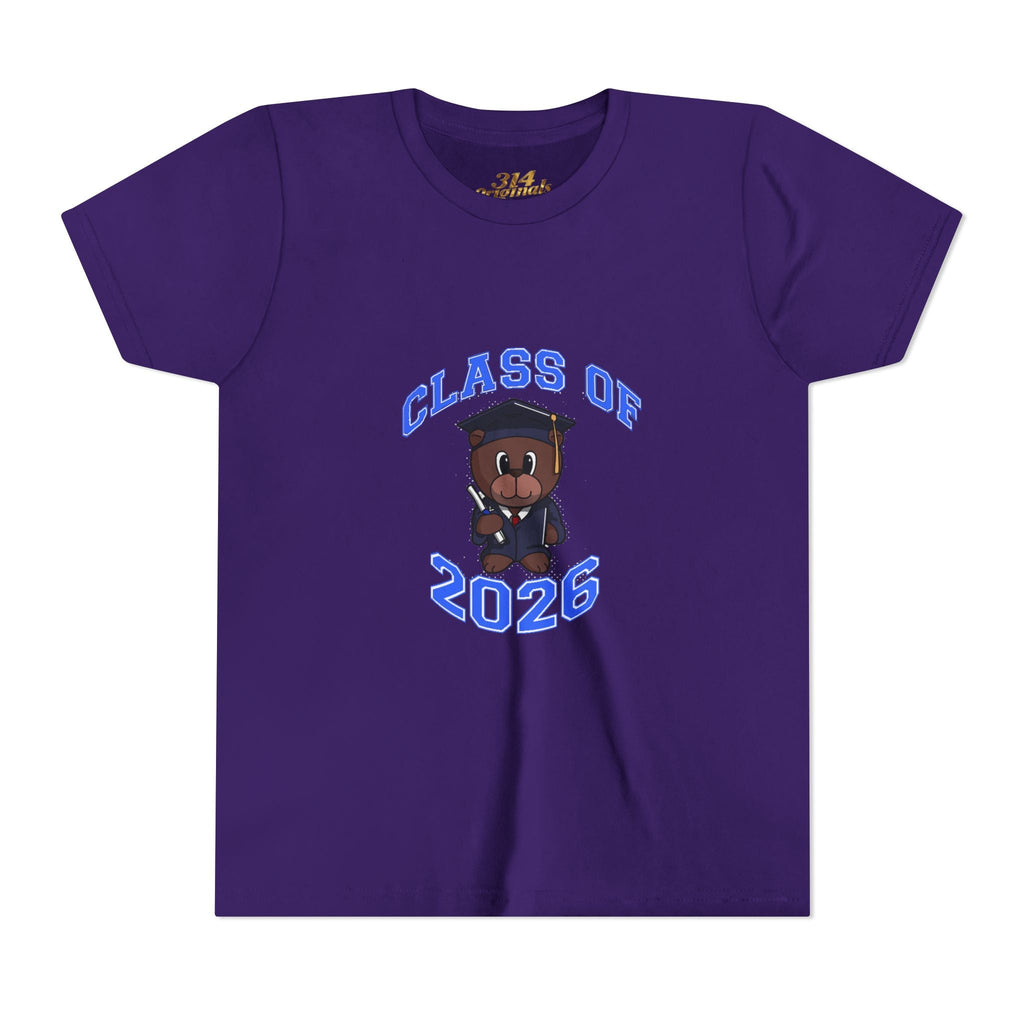 Class of 2026 Kids Graduation T-Shirt — Cute Graduate Bear Youth Tee - 314 Originals