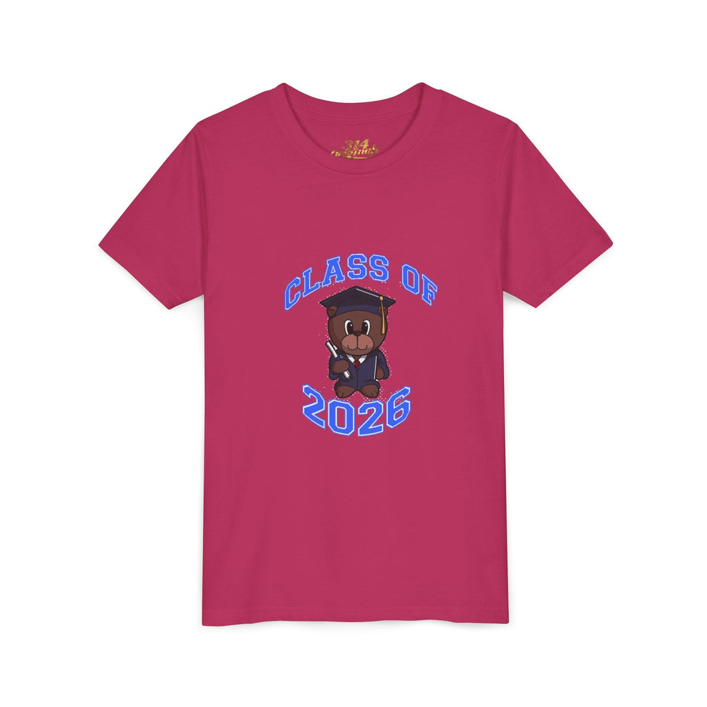 Class of 2026 Kids Graduation T-Shirt — Cute Graduate Bear Youth Tee - 314 Originals