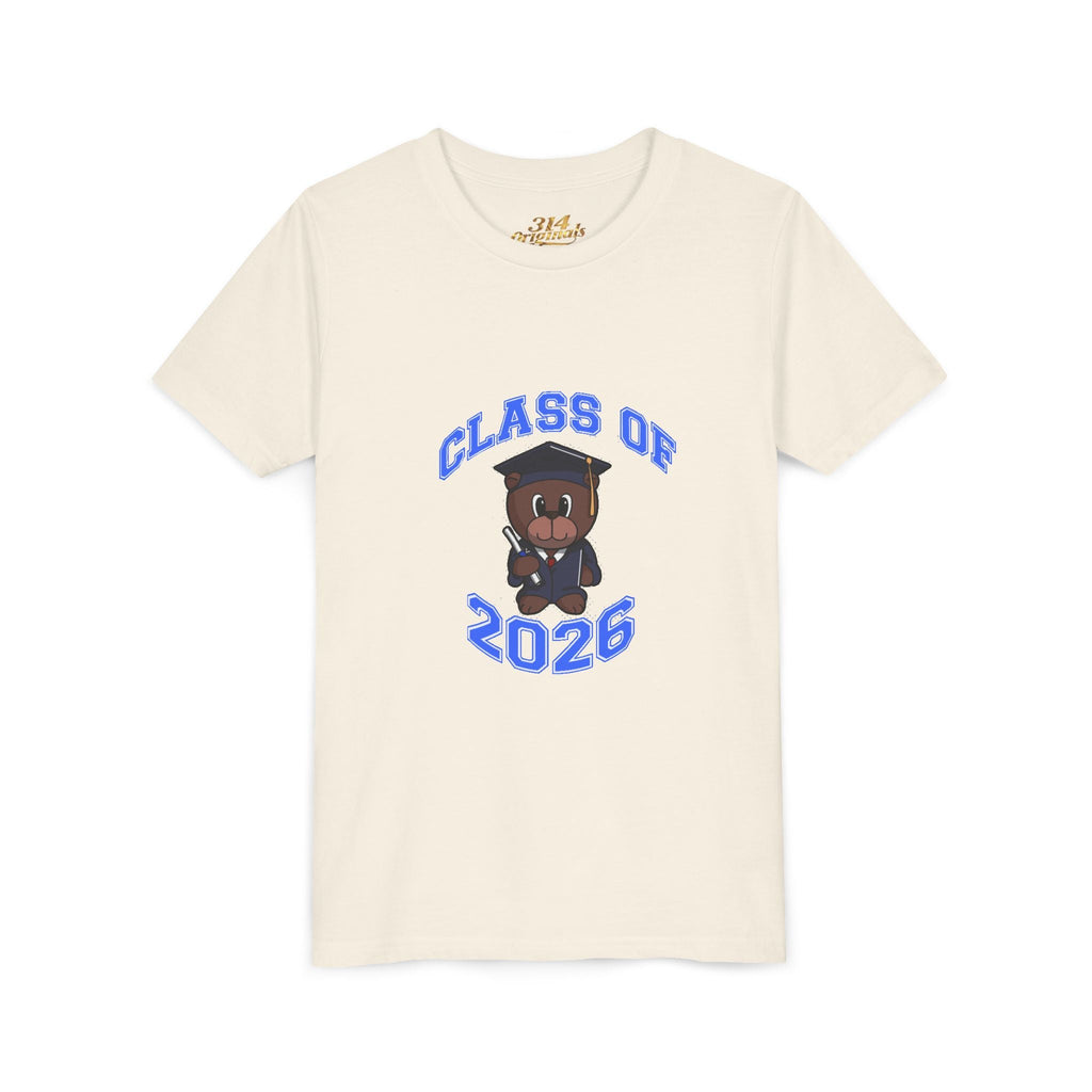 Class of 2026 Kids Graduation T-Shirt — Cute Graduate Bear Youth Tee - 314 Originals