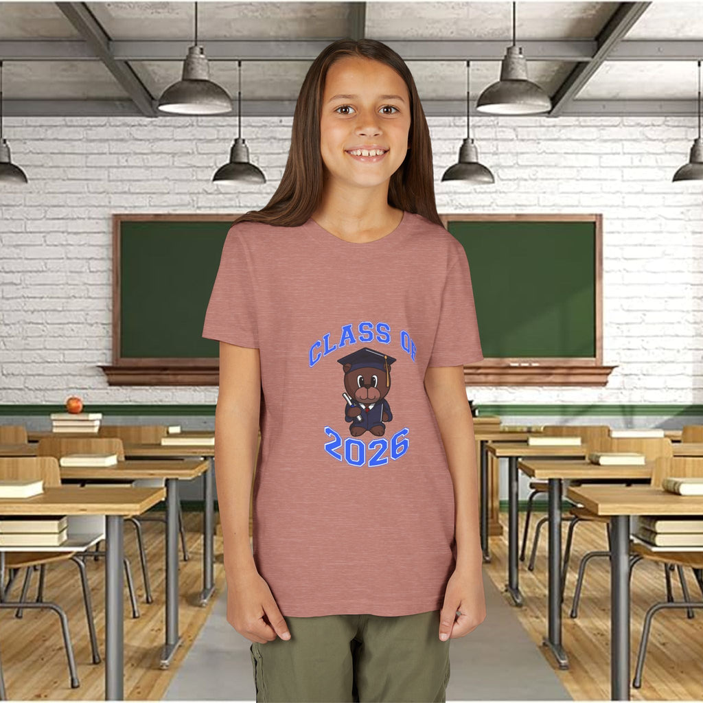 Class of 2026 Kids Graduation T-Shirt — Cute Graduate Bear Youth Tee - 314 Originals