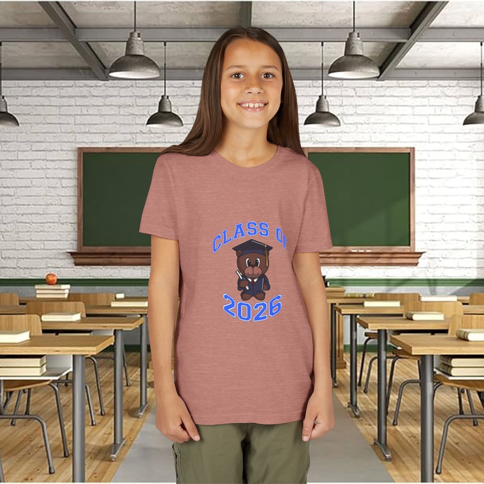 Class of 2026 Kids Graduation T-Shirt — Cute Graduate Bear Youth Tee - 314 Originals