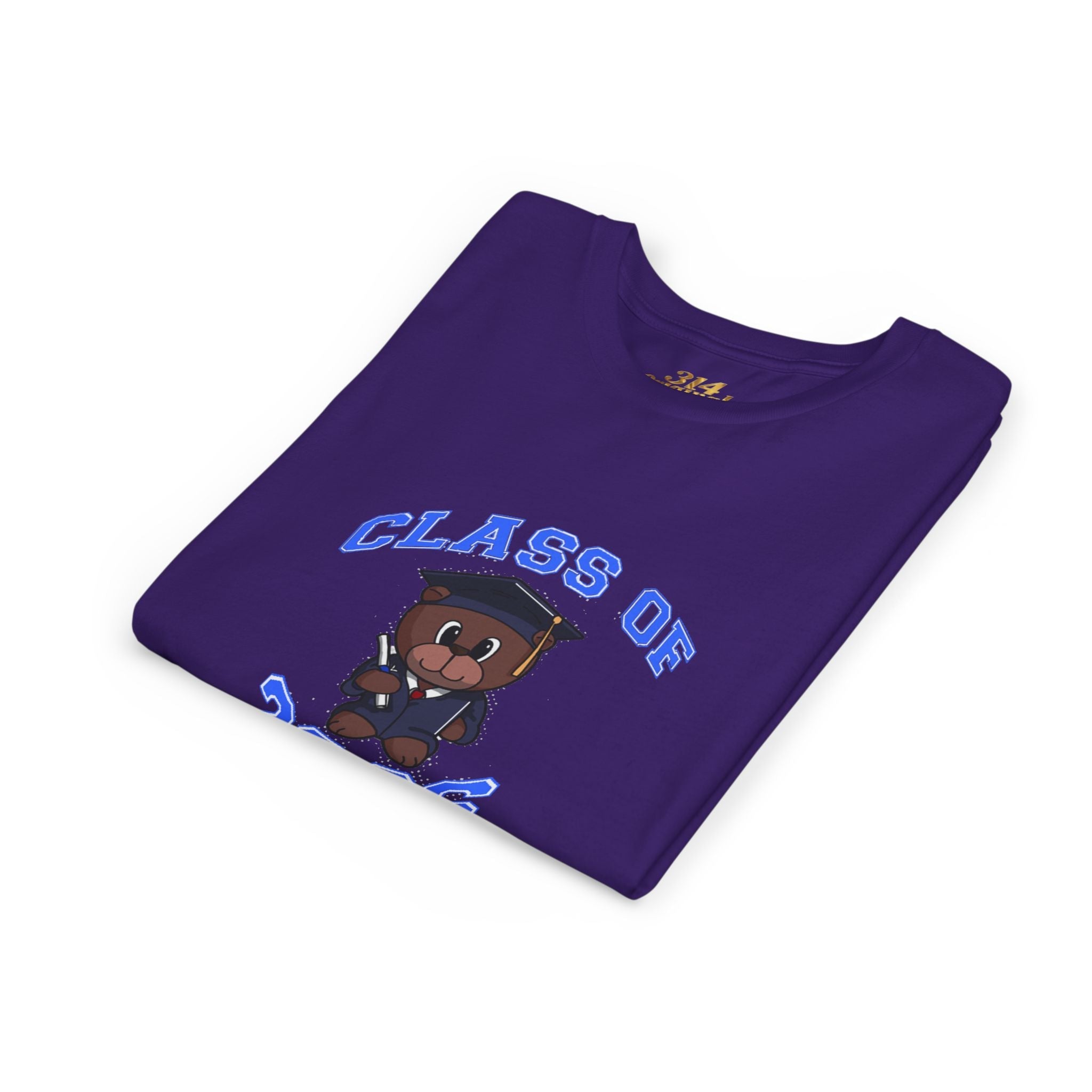 Class of 2026 Kids Graduation T-Shirt — Cute Graduate Bear Youth Tee - 314 Originals