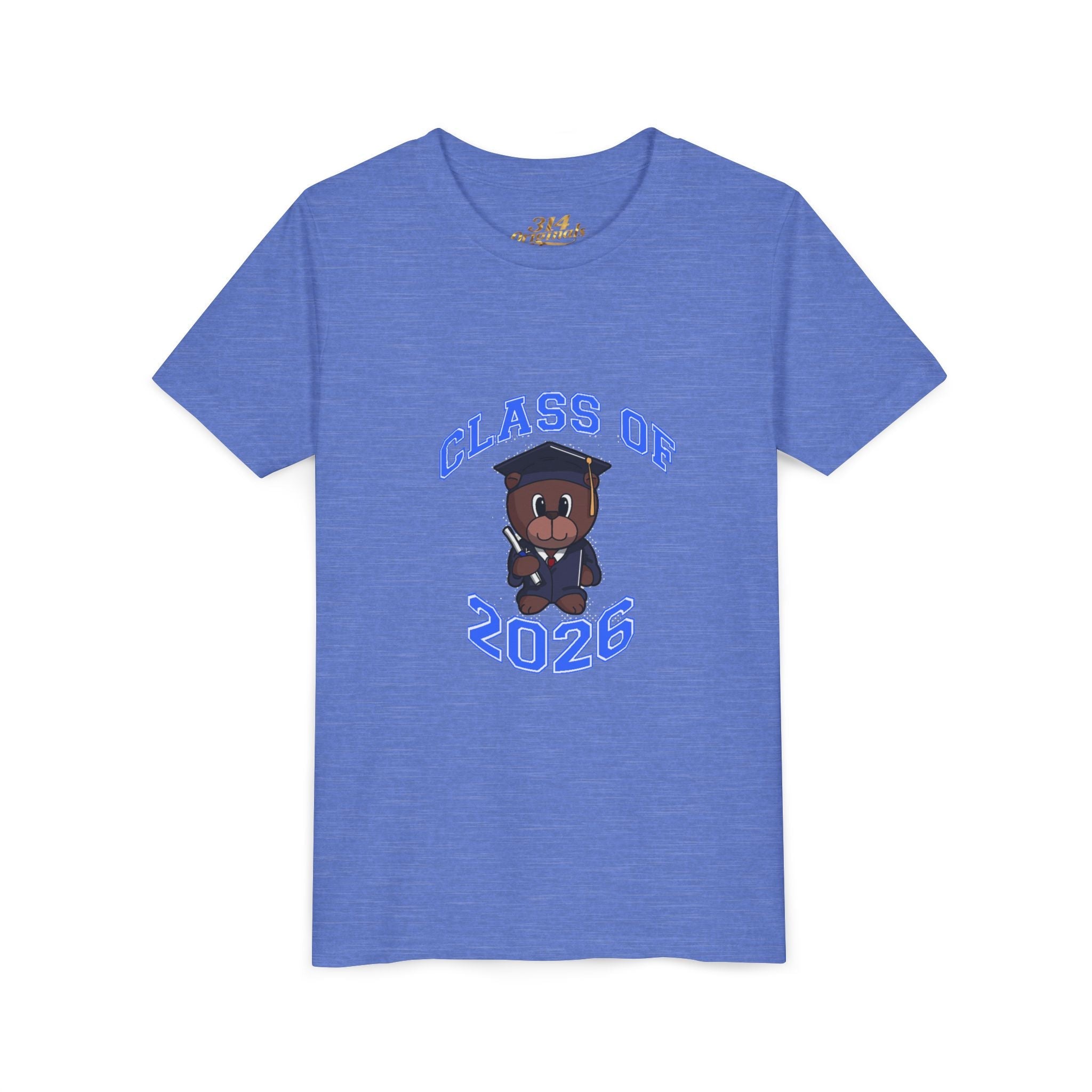 Class of 2026 Kids Graduation T-Shirt — Cute Graduate Bear Youth Tee - 314 Originals