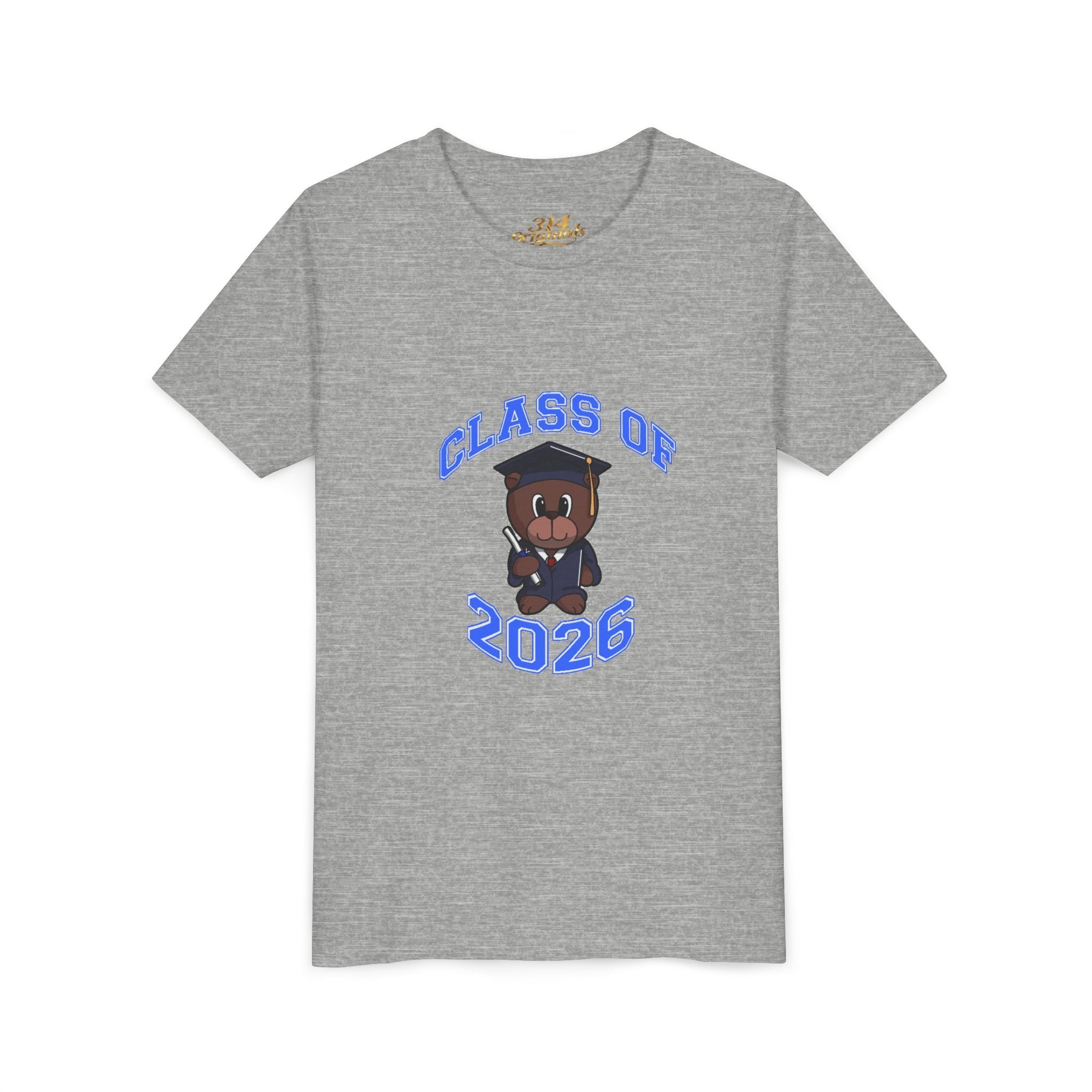 Class of 2026 Kids Graduation T-Shirt — Cute Graduate Bear Youth Tee - 314 Originals