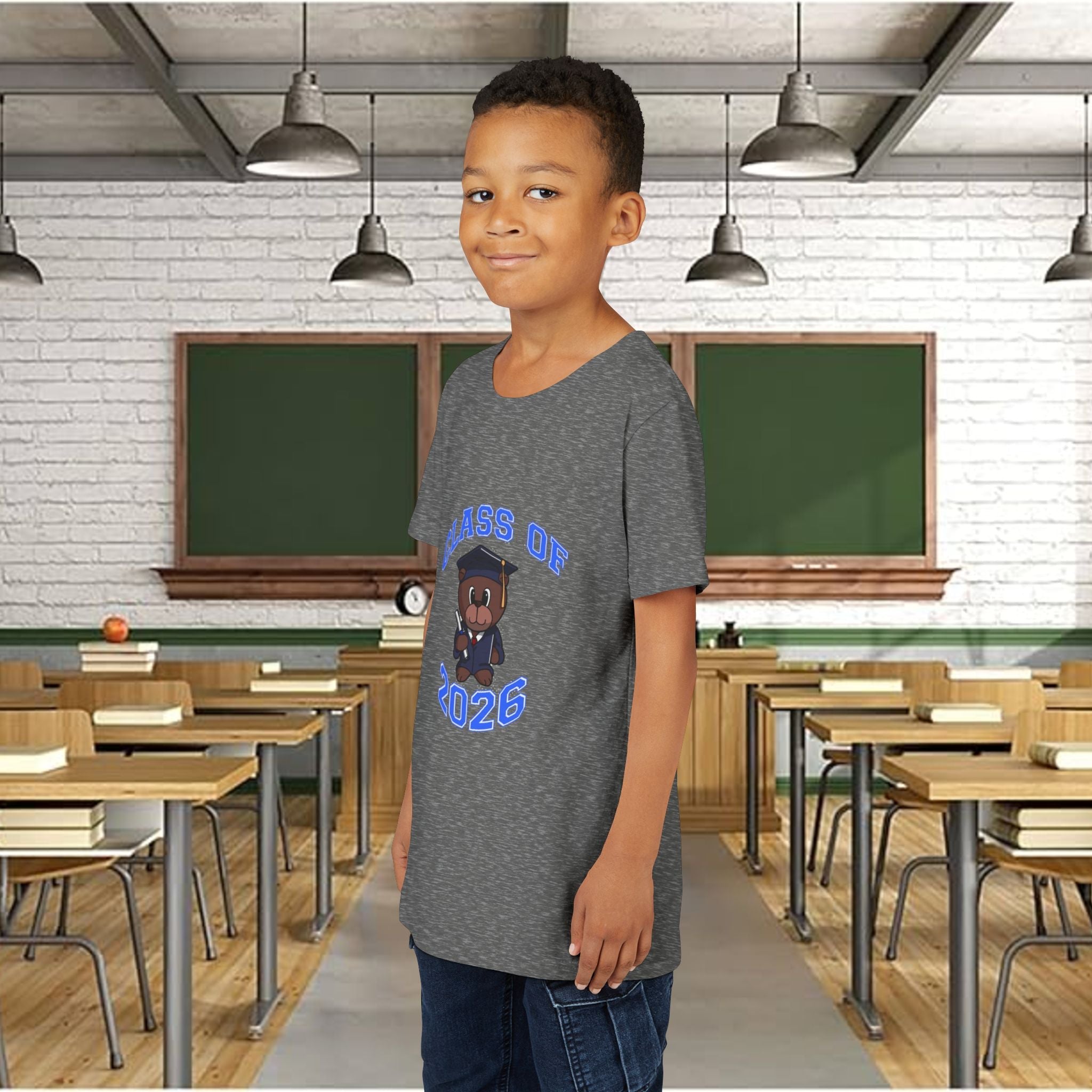 Class of 2026 Kids Graduation T-Shirt — Cute Graduate Bear Youth Tee - 314 Originals
