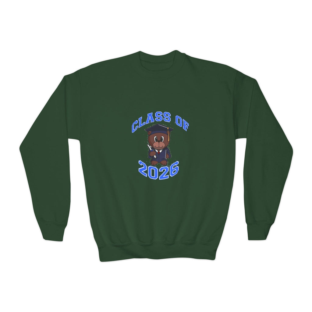 Class of 2026 Youth Crewneck Sweatshirt – Graduation Bear Design - 314 Originals