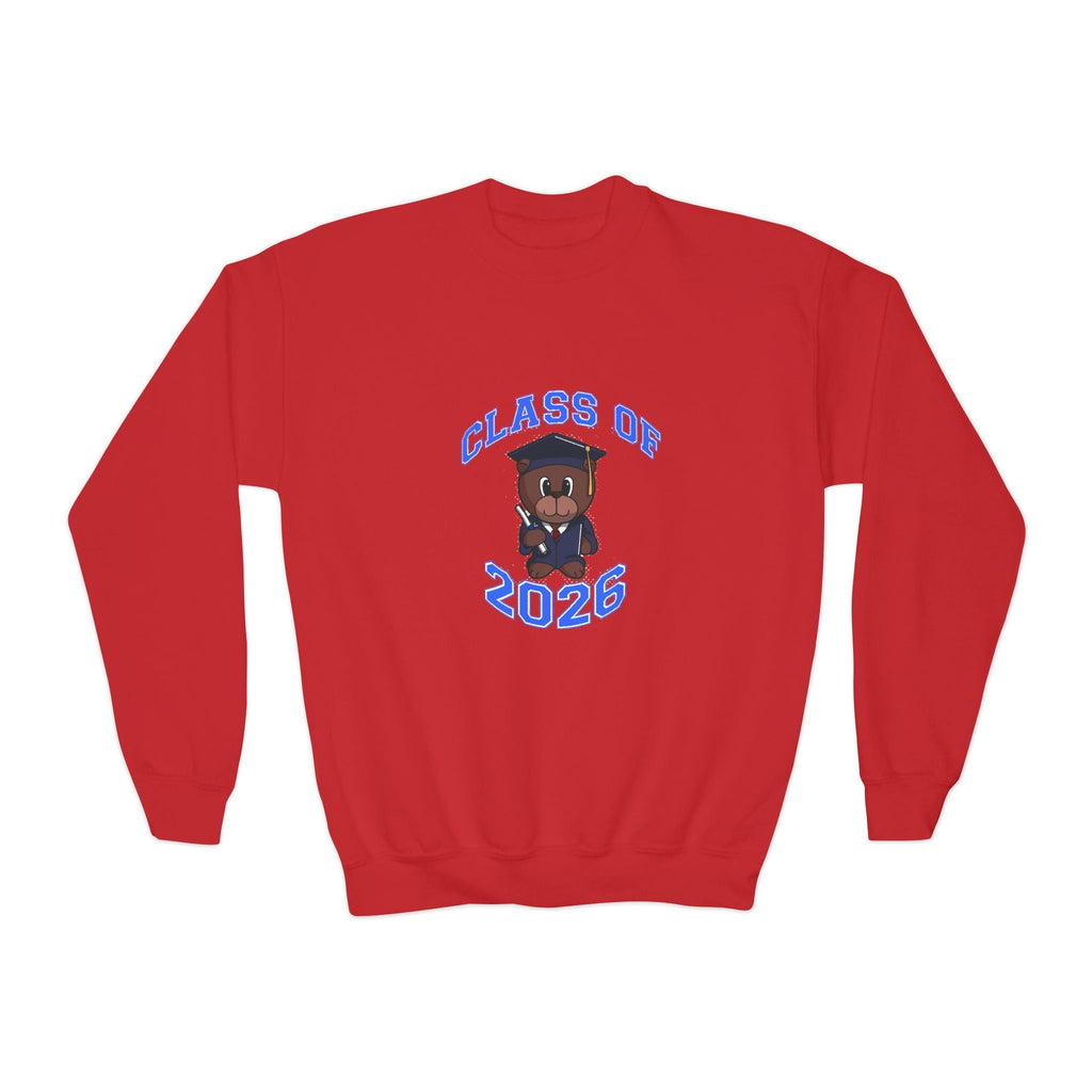 Class of 2026 Youth Crewneck Sweatshirt – Graduation Bear Design - 314 Originals
