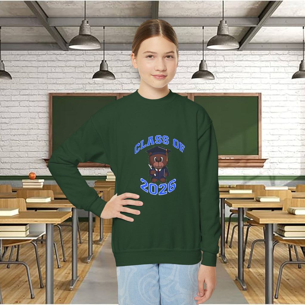 Class of 2026 Youth Crewneck Sweatshirt – Graduation Bear Design - 314 Originals