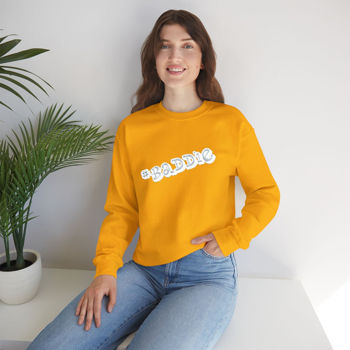Cloud Script Crewneck Sweatshirt — White Script Logo Cozy Pullover - 314 Originals