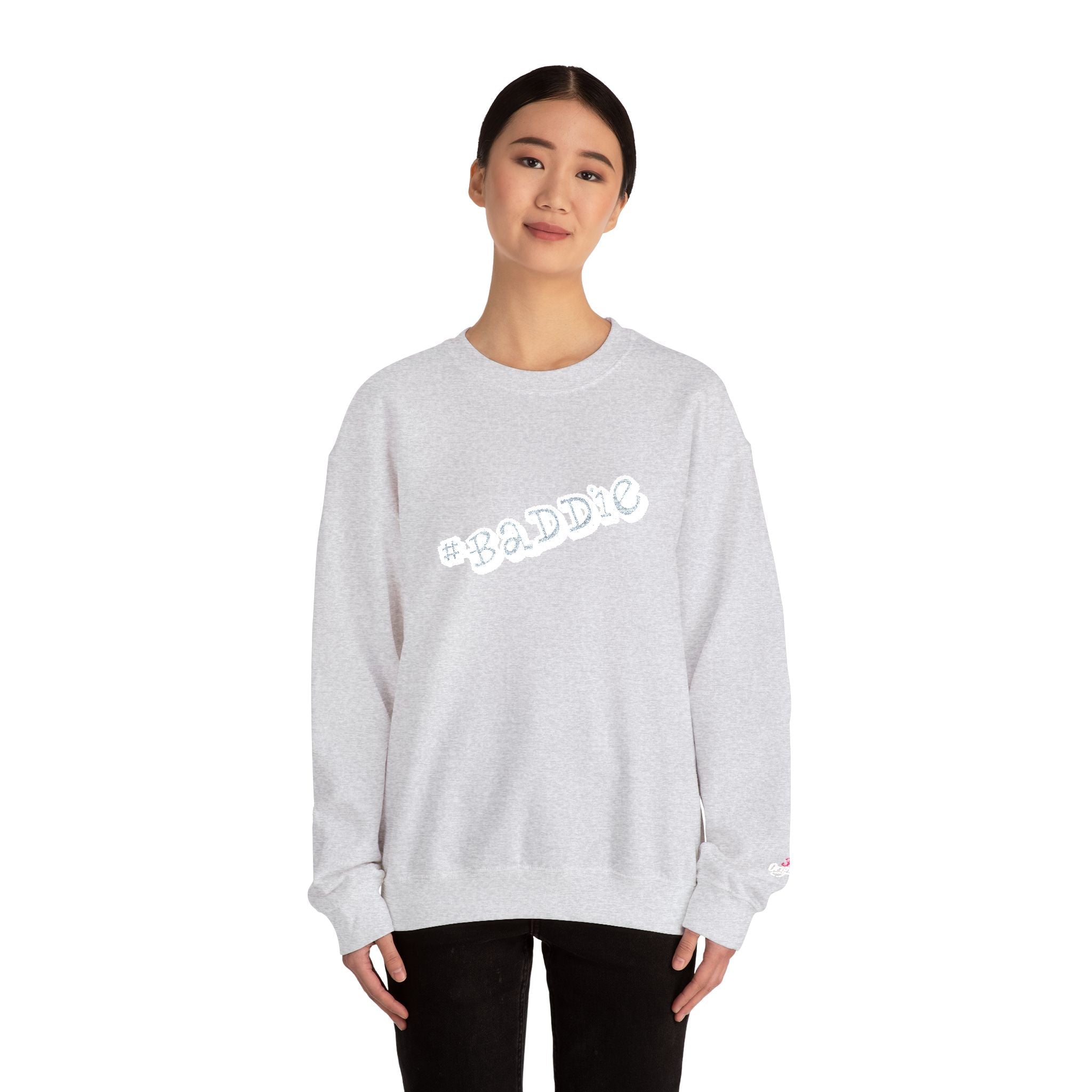 Cloud Script Crewneck Sweatshirt — White Script Logo Cozy Pullover - 314 Originals