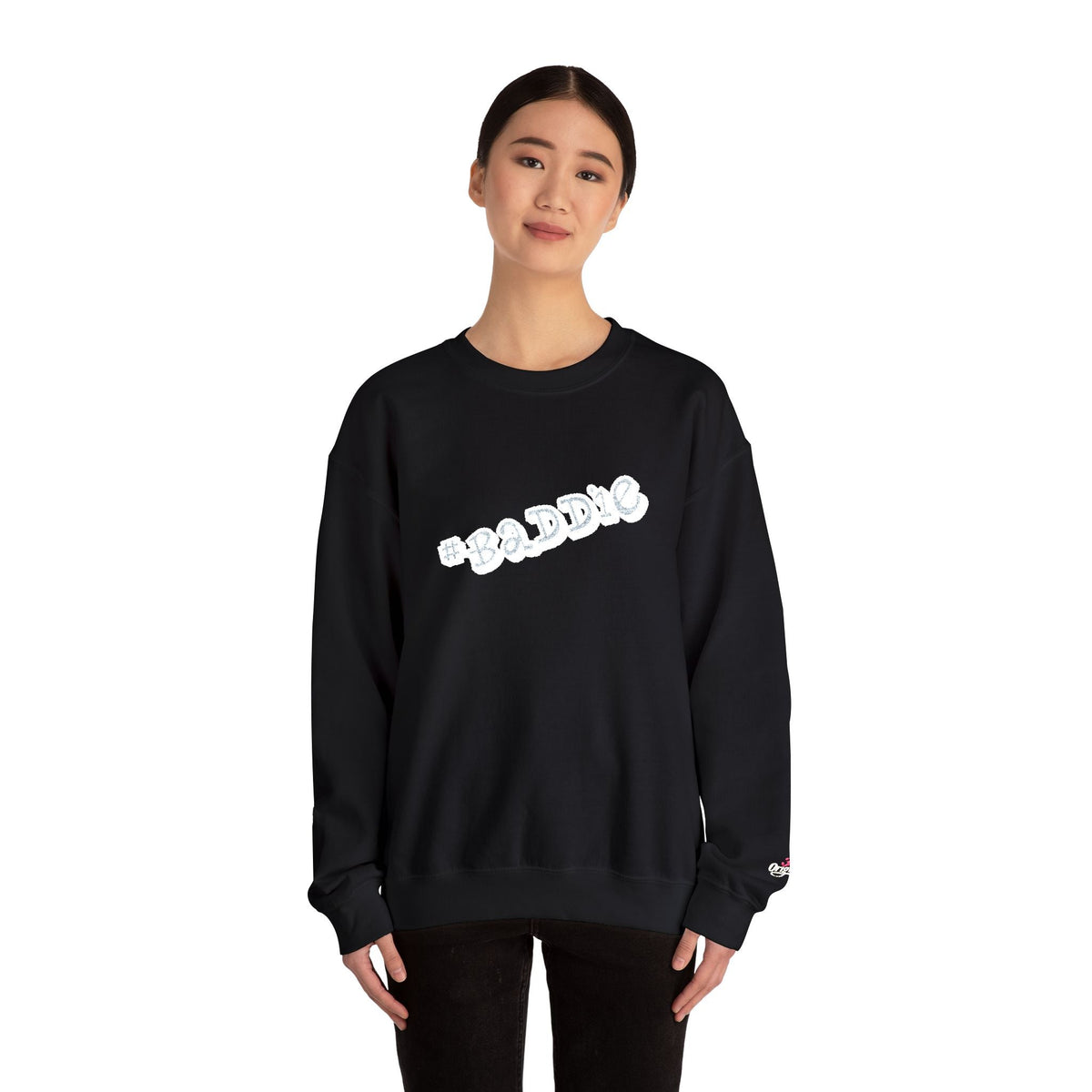 Cloud Script Crewneck Sweatshirt — White Script Logo Cozy Pullover - 314 Originals
