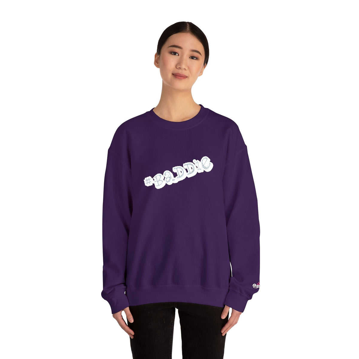 Cloud Script Crewneck Sweatshirt — White Script Logo Cozy Pullover - 314 Originals