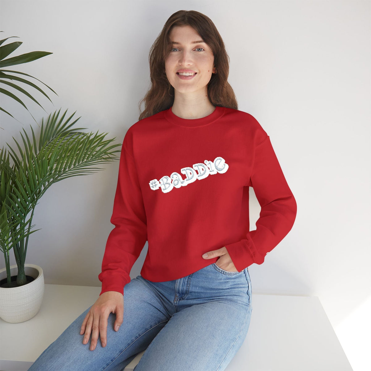 Cloud Script Crewneck Sweatshirt — White Script Logo Cozy Pullover - 314 Originals