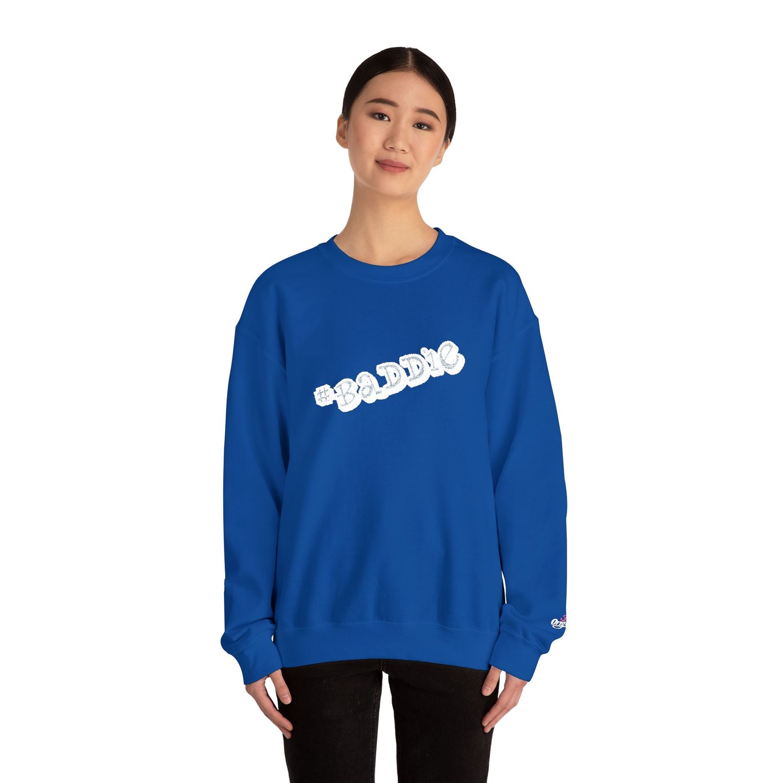 Cloud Script Crewneck Sweatshirt — White Script Logo Cozy Pullover - 314 Originals