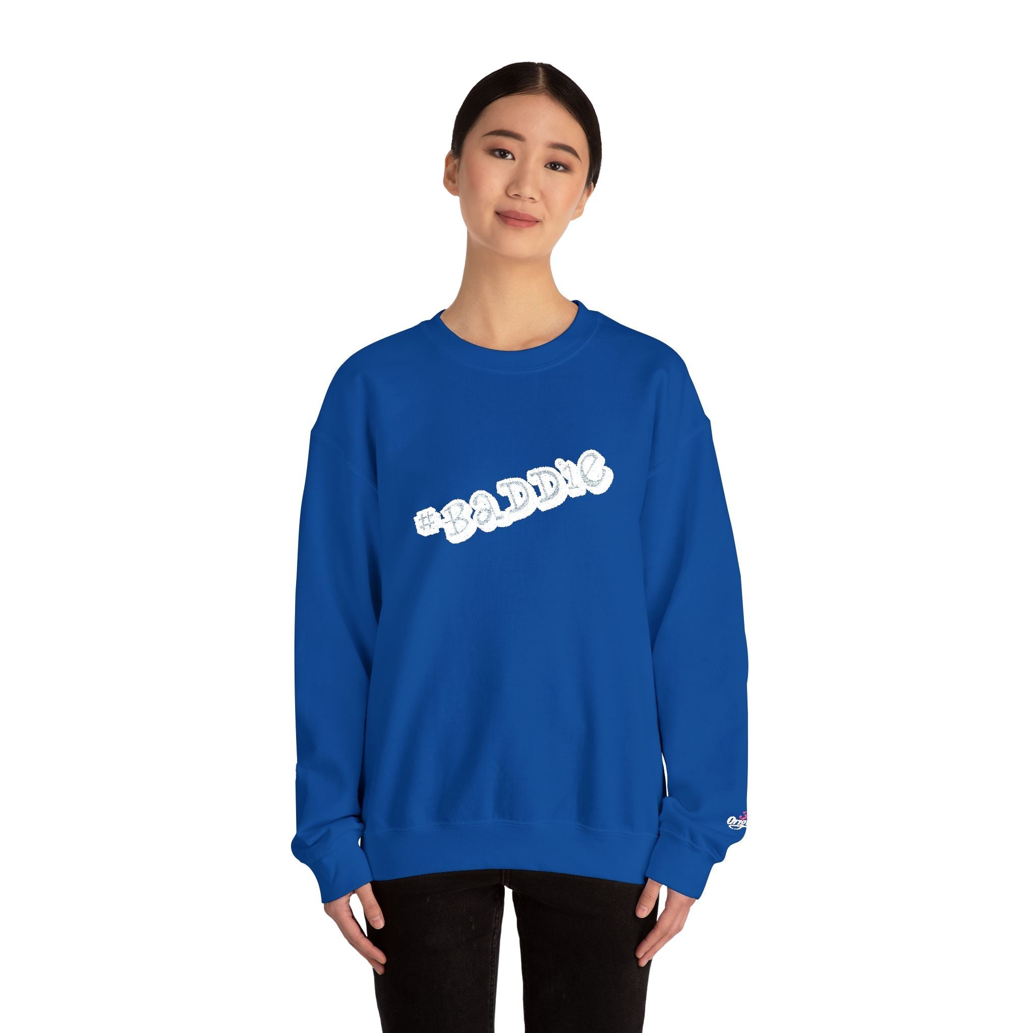 Cloud Script Crewneck Sweatshirt — White Script Logo Cozy Pullover - 314 Originals