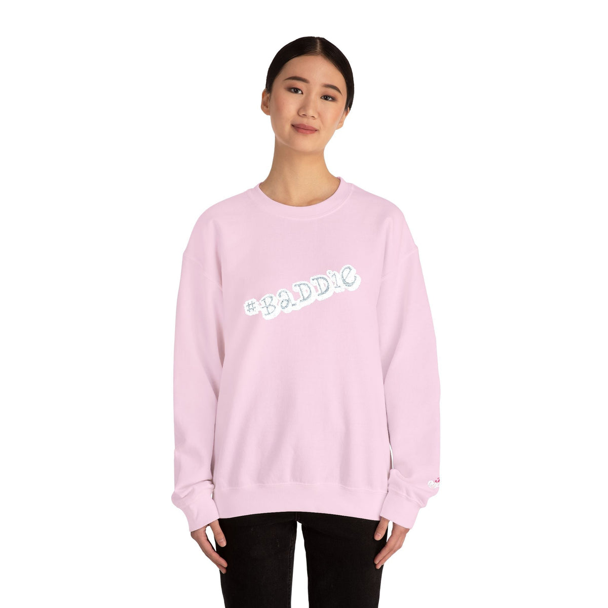 Cloud Script Crewneck Sweatshirt — White Script Logo Cozy Pullover - 314 Originals