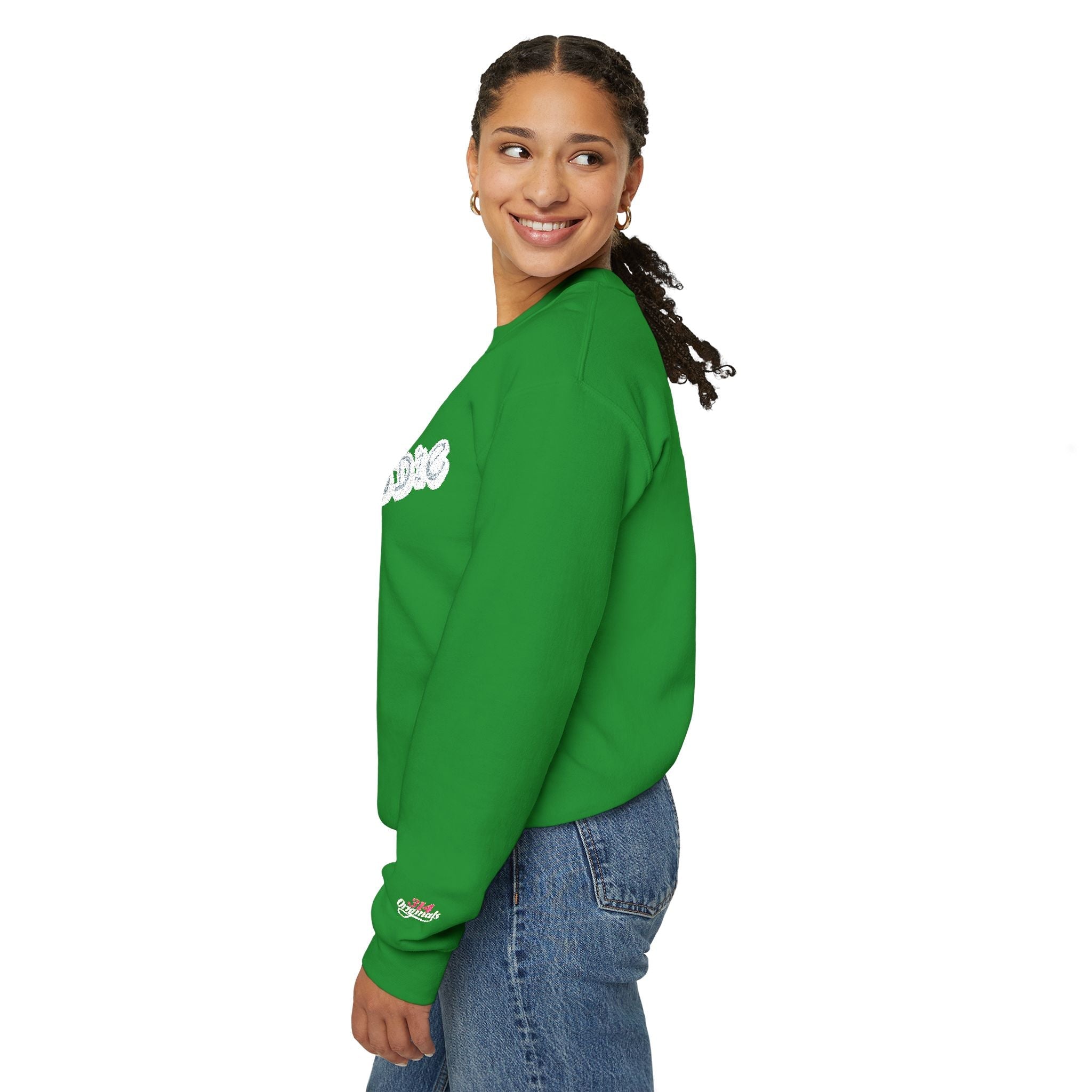 Cloud Script Crewneck Sweatshirt — White Script Logo Cozy Pullover - 314 Originals