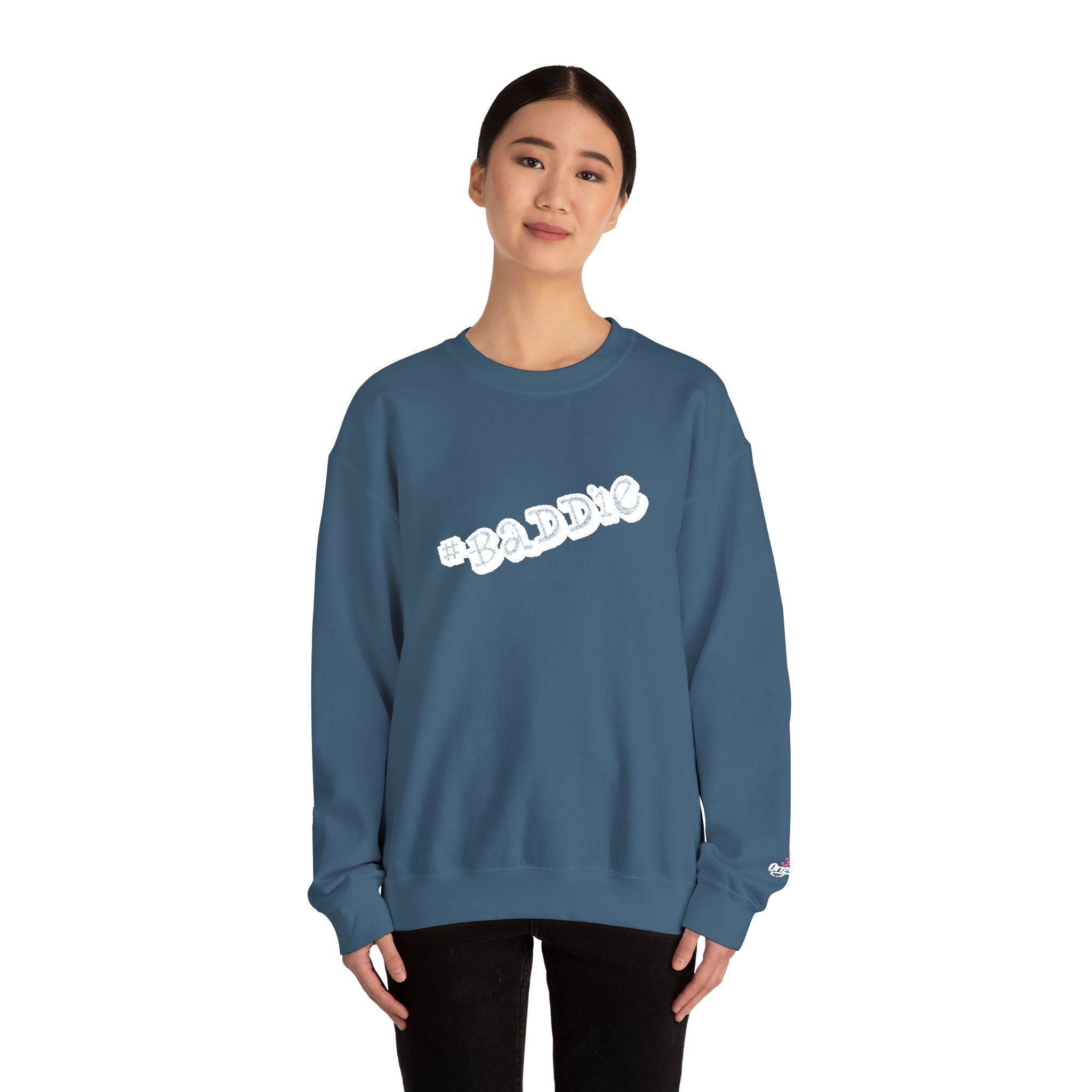 Cloud Script Crewneck Sweatshirt — White Script Logo Cozy Pullover - 314 Originals