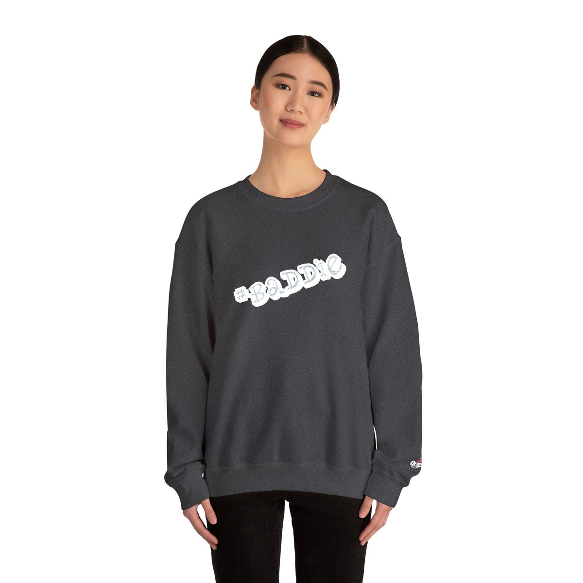 Cloud Script Crewneck Sweatshirt — White Script Logo Cozy Pullover - 314 Originals
