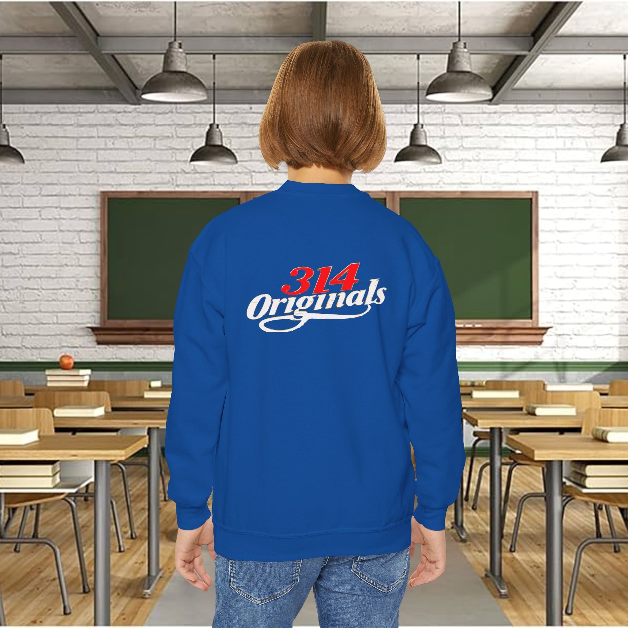'DOPE' Varsity Graphic Youth Crewneck Sweatshirt - 314 Originals