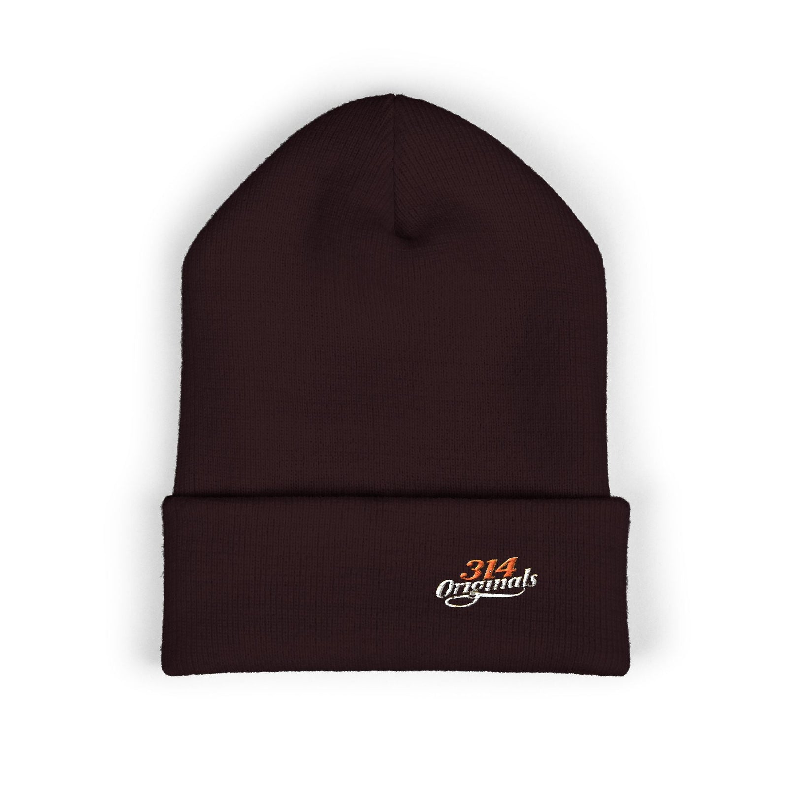 Embroidered '314 Originals' Classic Cuffed Beanie — Knit Winter Hat - 314 Originals