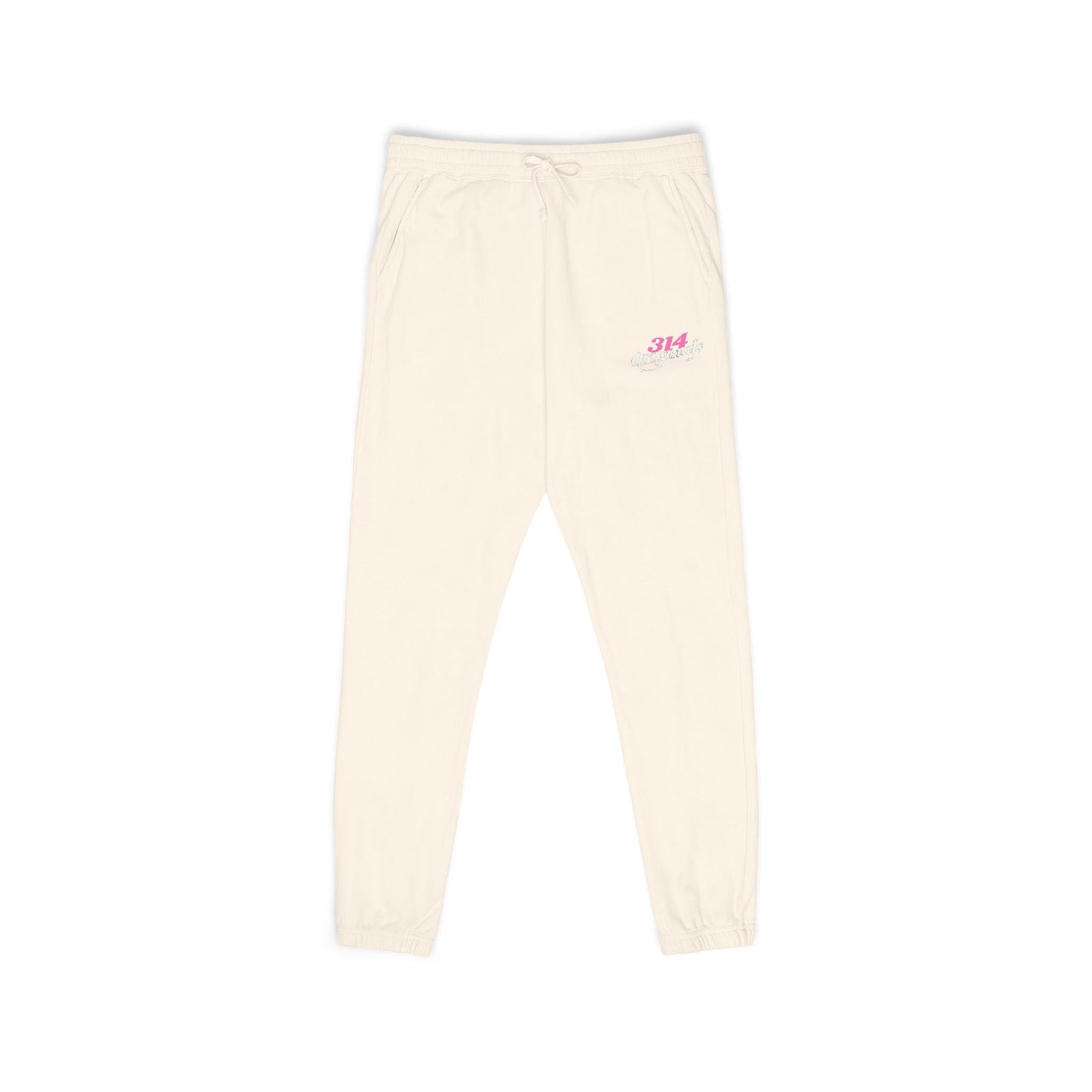 Embroidered Fleece Sweatpants — Soft Garment-Dyed Lounge Joggers - 314 Originals