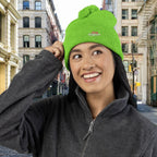 Embroidered Pom-Pom Knit Cap — '314 Originals' Beanie - 314 Originals