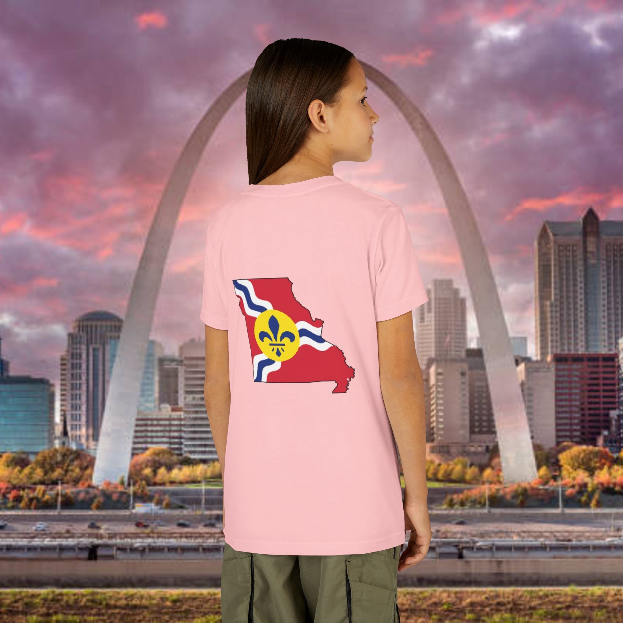 "From the Lou and I'm... Proud" St. Louis Flag Kids Shirt - 314 Originals