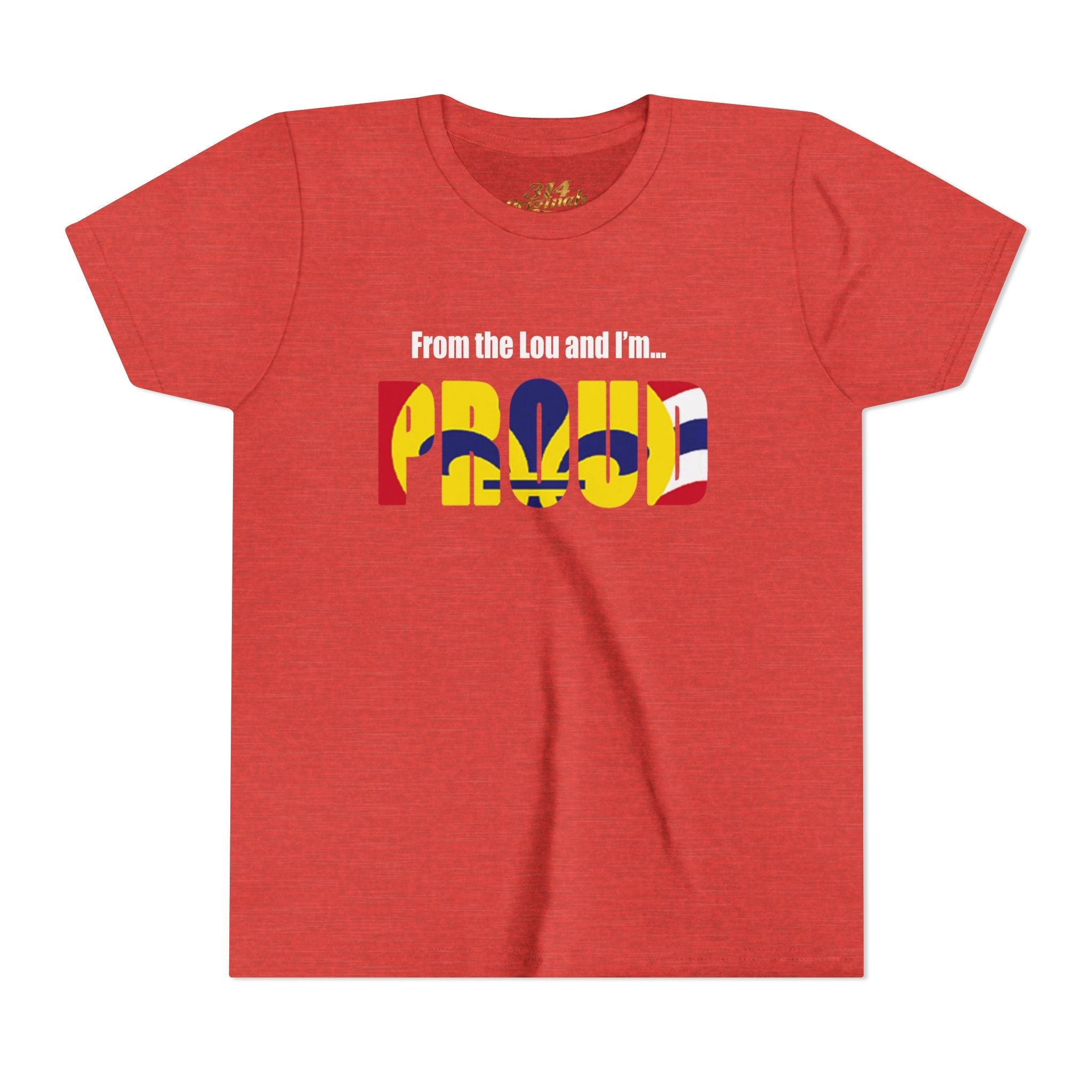 "From the Lou and I'm... Proud" St. Louis Flag Kids Shirt - 314 Originals