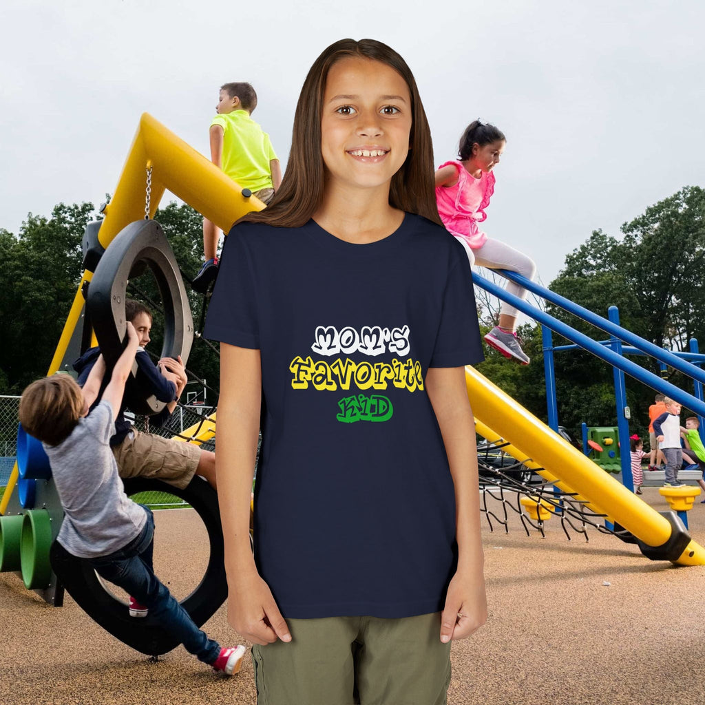 Girl's "Favorite Kid" Retro Yellow & Green Graphic T-Shirt - 314 Originals