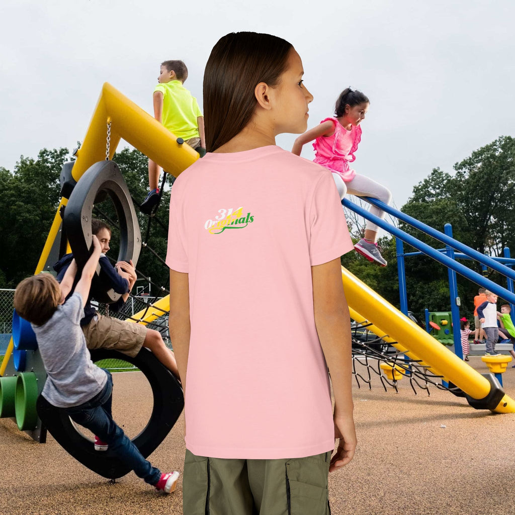 Girl's "Favorite Kid" Retro Yellow & Green Graphic T-Shirt - 314 Originals