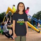 Girl's "Favorite Kid" Retro Yellow & Green Graphic T-Shirt - 314 Originals