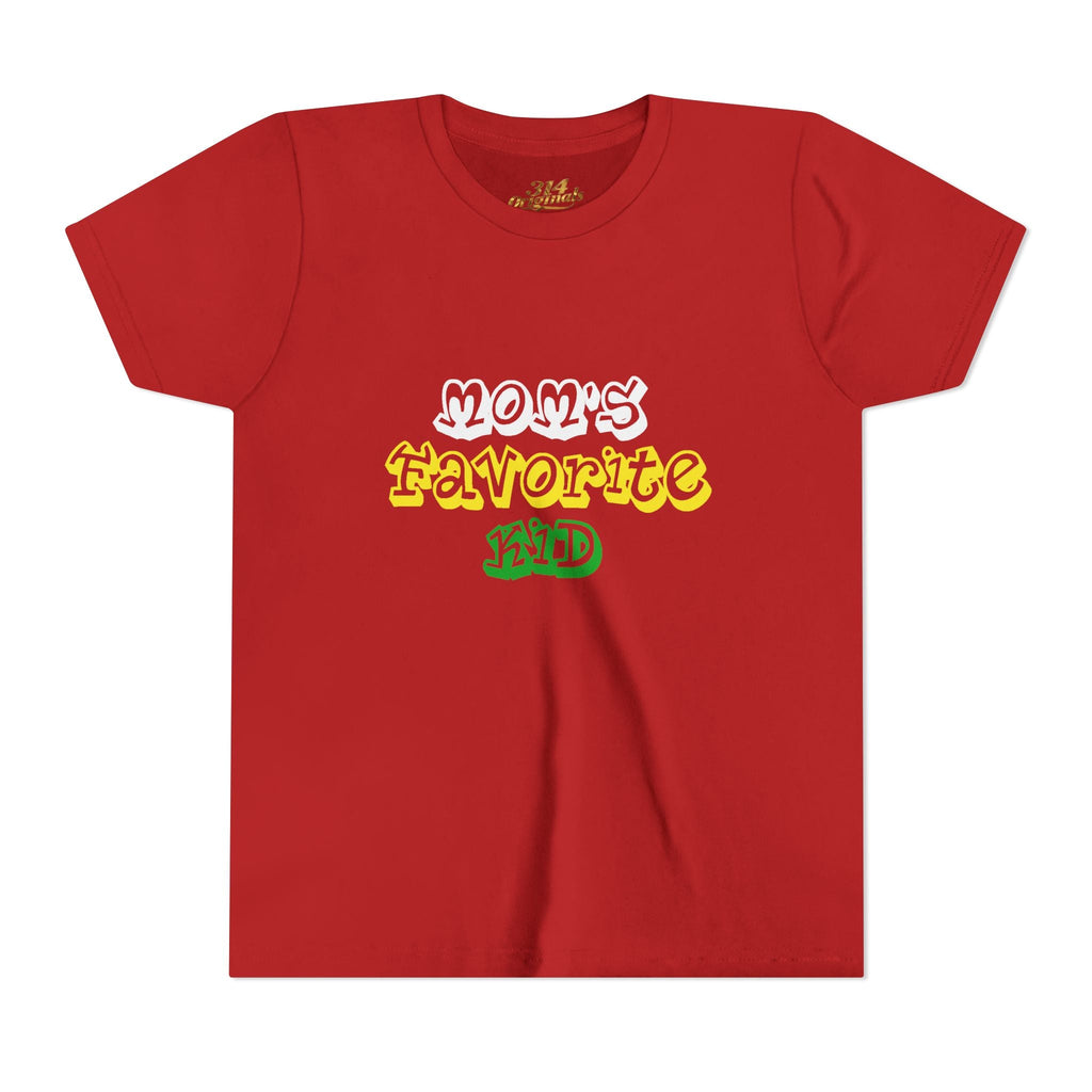 Girl's "Favorite Kid" Retro Yellow & Green Graphic T-Shirt - 314 Originals