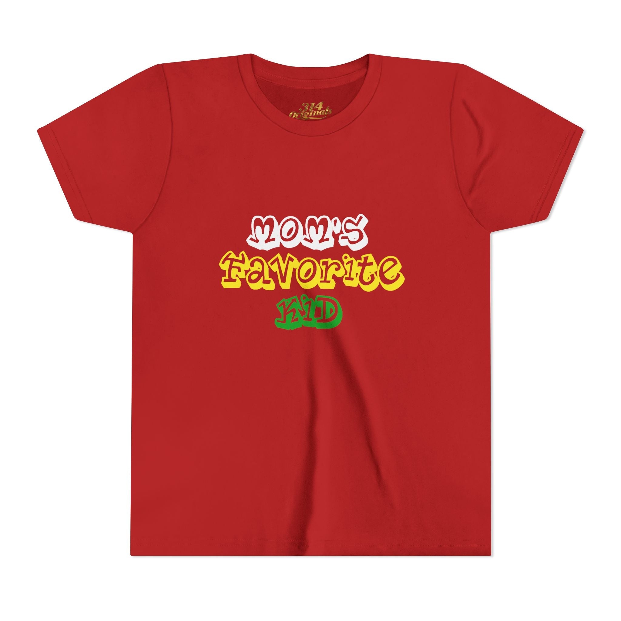 Girl's "Favorite Kid" Retro Yellow & Green Graphic T-Shirt - 314 Originals