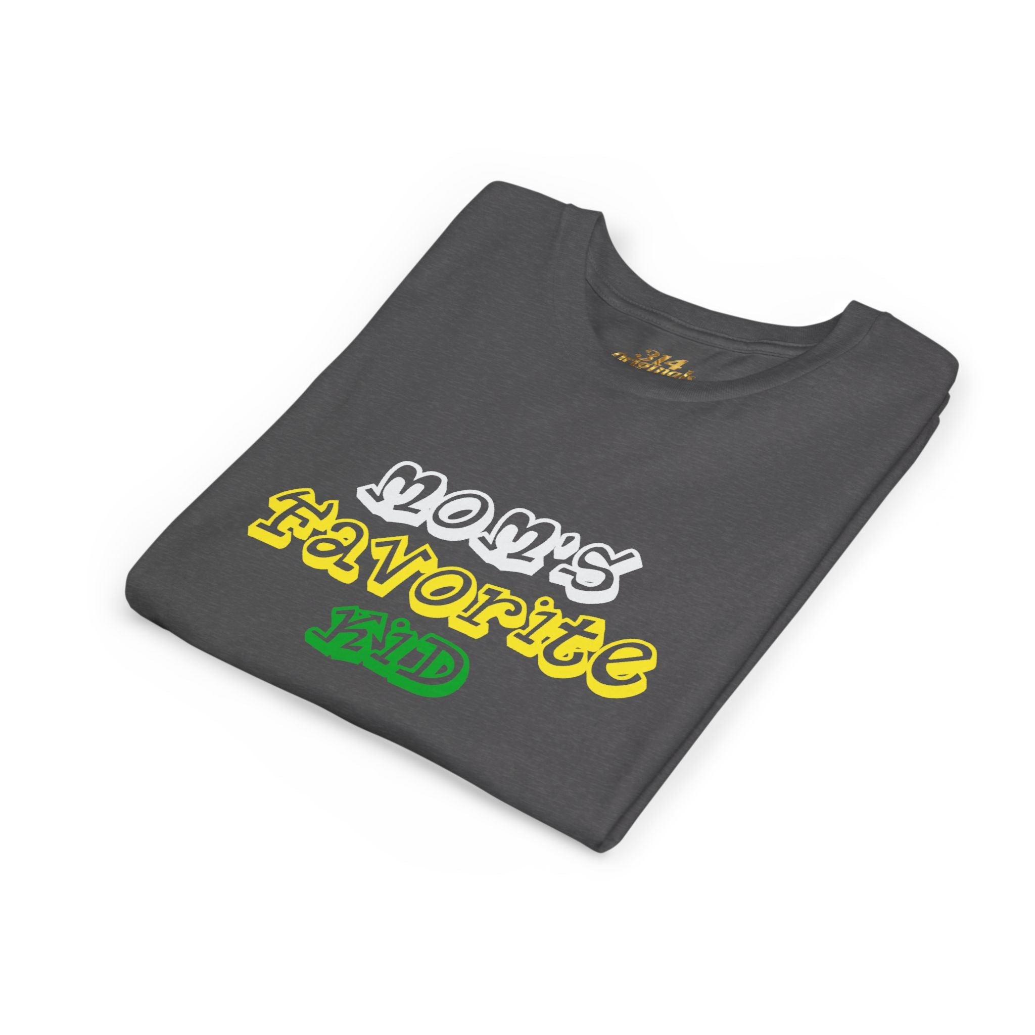 Girl's "Favorite Kid" Retro Yellow & Green Graphic T-Shirt - 314 Originals